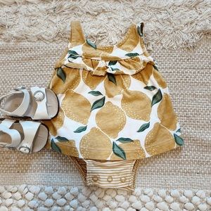 Lemon romper dress